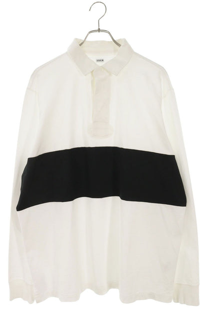 SEQUEL 25AW Logo Print Polo Long Sleeve Tee White/Black Size L