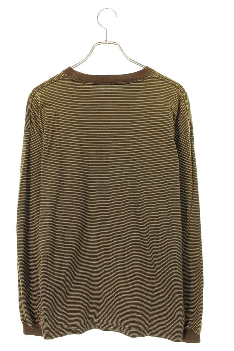 ENNOY Striped Long Sleeve Tee Khaki Size L