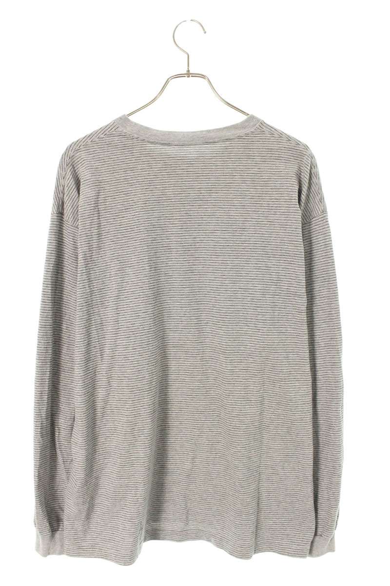 ENNOY Striped Long Sleeve Tee Gray Size L
