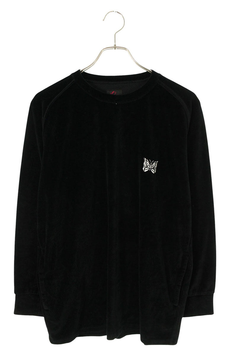 Needles Velour Jersey Long Sleeve Tee Black Size XS