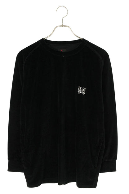 Needles Velour Jersey Long Sleeve Tee Black Size XS