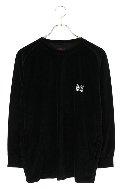 Needles Velour Jersey Long Sleeve Tee Black Size XS