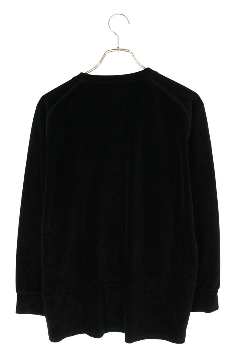 Needles Velour Jersey Long Sleeve Tee Black Size XS