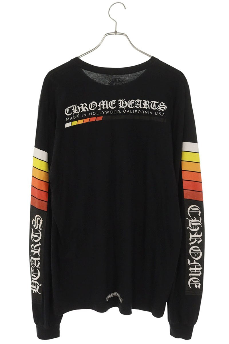 Chrome Hearts Sleeve Logo Gradient Print Long Sleeve Tee Black Size L
