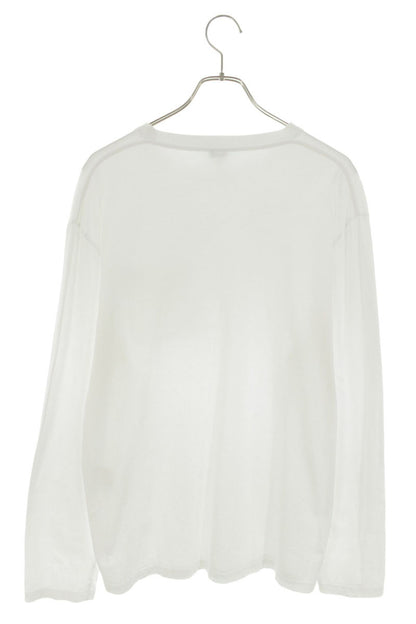 LOEWE Anagram Embroidered Long Sleeve Tee White Size L