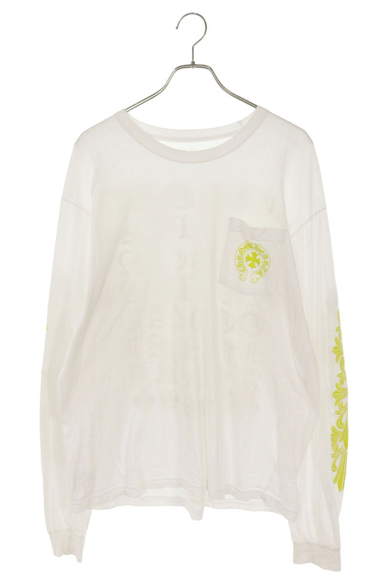 Chrome Hearts Floral Sleeve Back Print Long Sleeve Tee Multi Size XL