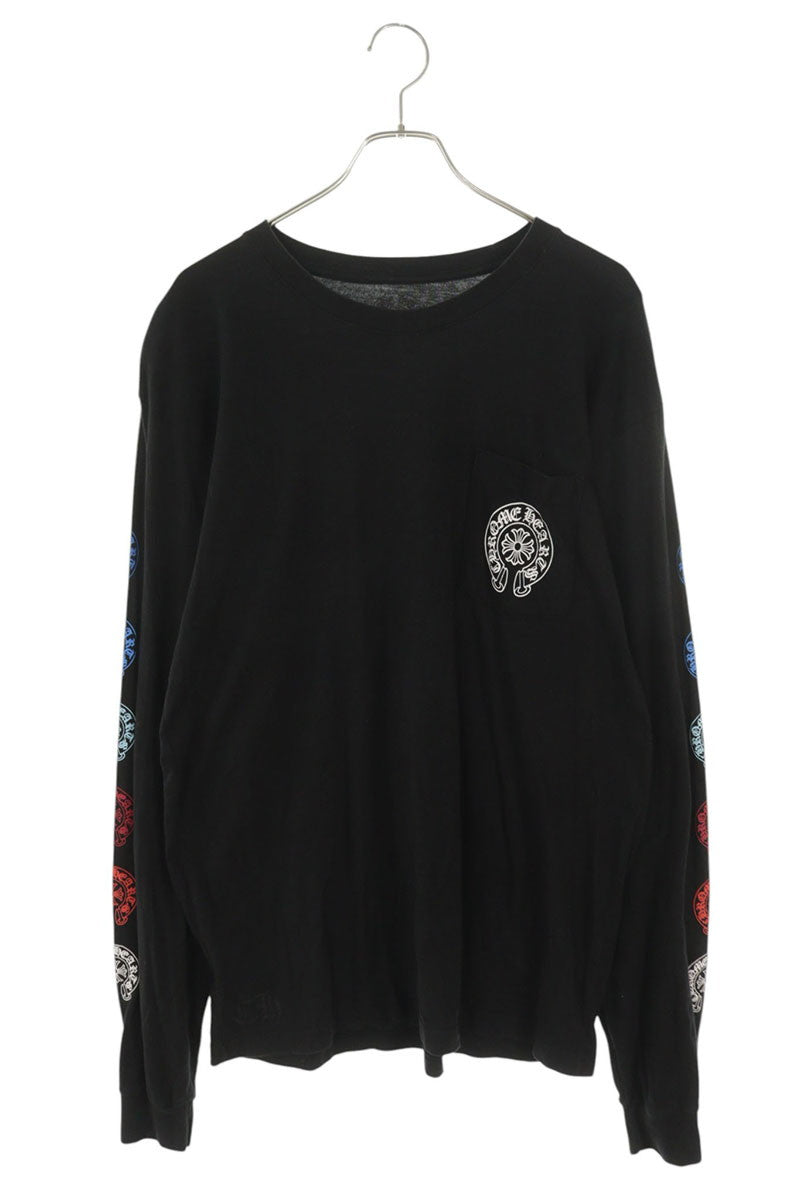 Chrome Hearts Back Horseshoe Gradient Logo Long Sleeve Tee Size XL