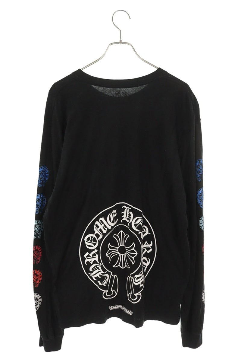 Chrome Hearts Back Horseshoe Gradient Logo Long Sleeve Tee Size XL