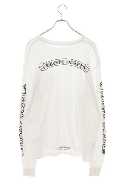 Chrome Hearts Back Scroll Label Print Long Sleeve Tee White Size XL