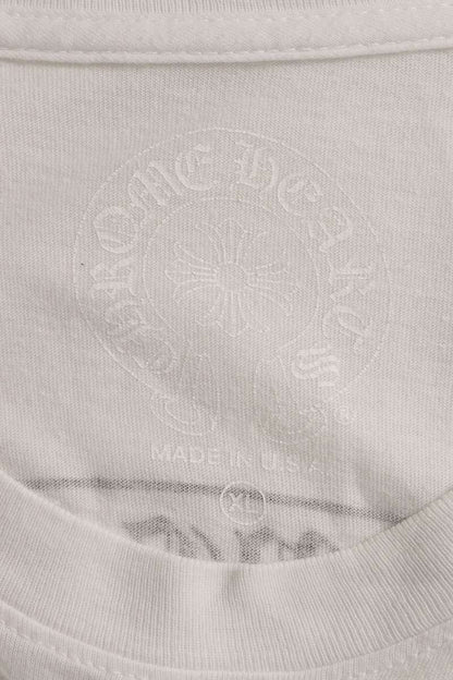 Chrome Hearts Back Scroll Label Print Long Sleeve Tee White Size XL