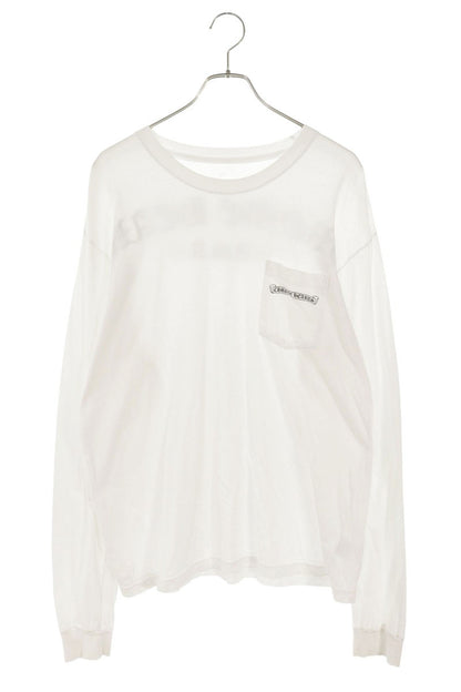 Chrome Hearts Back Arch Logo Print Long Sleeve Tee White Size XL