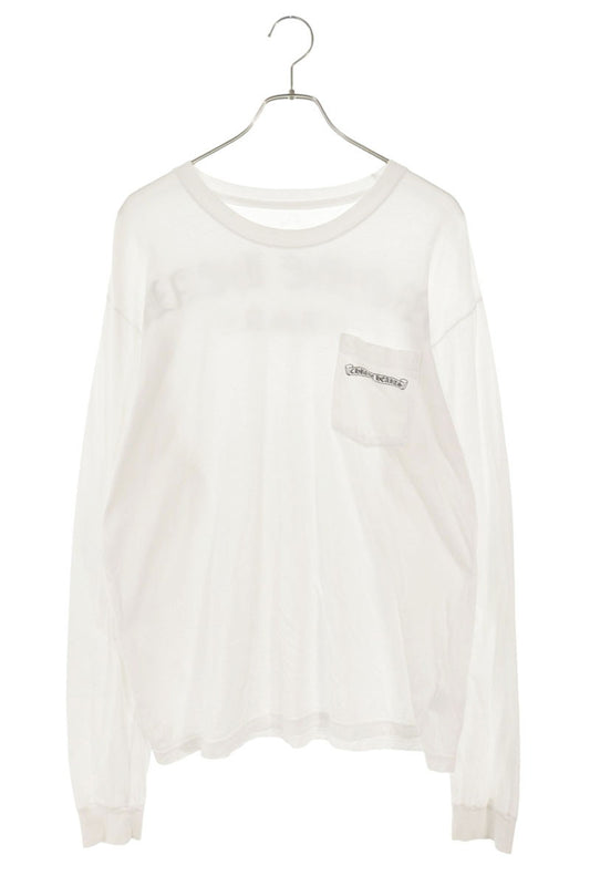 Chrome Hearts Back Arch Logo Print Long Sleeve Tee White Size XL