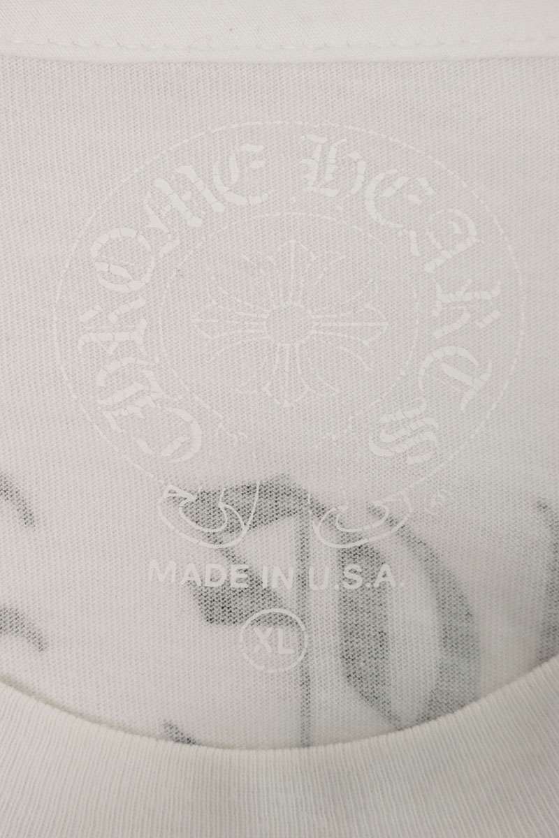 Chrome Hearts Back Arch Logo Print Long Sleeve Tee White Size XL