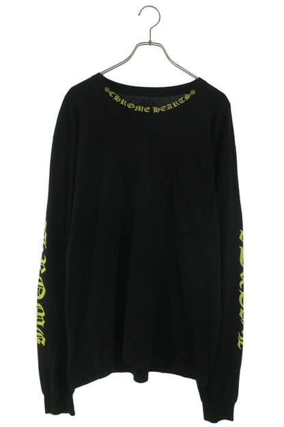 Chrome Hearts Neck Logo Long Sleeve Tee Black Size XL
