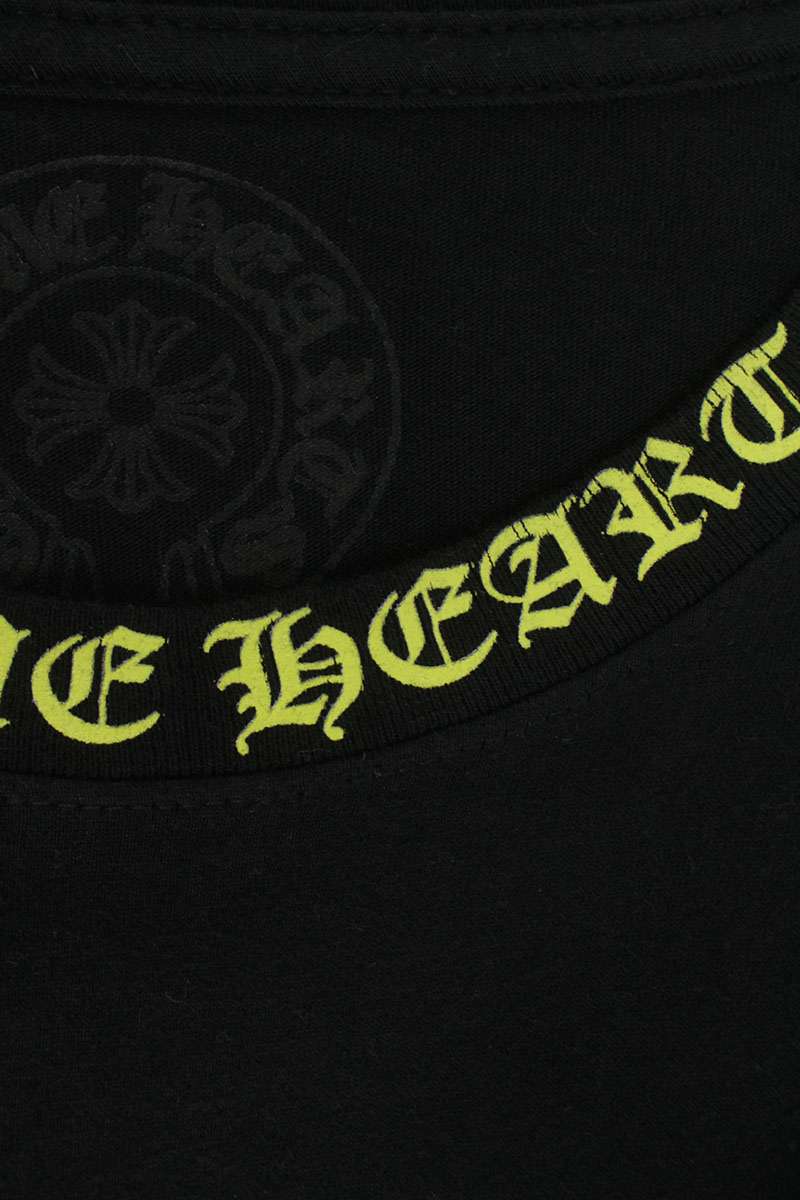 Chrome Hearts Neck Logo Long Sleeve Tee Black Size XL