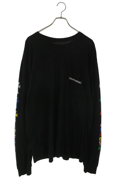Chrome Hearts Multicolor Cemetery Cross Print Long Sleeve Tee Size XL