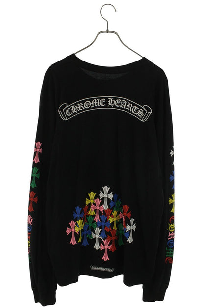 Chrome Hearts Multicolor Cemetery Cross Print Long Sleeve Tee Size XL