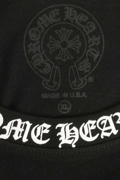 Chrome Hearts Neck Logo Print Long Sleeve Tee Black Size XL