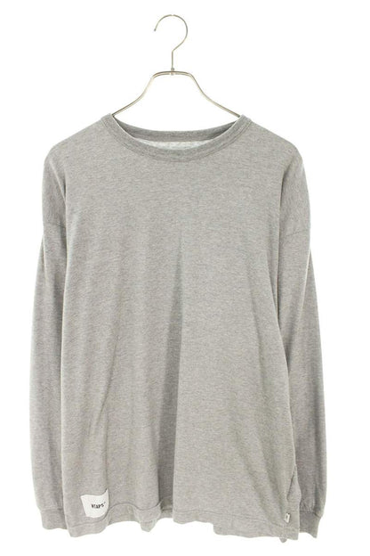 WTAPS 24AW Reflector Print Long Sleeve Tee Gray Cotton Poly Size S