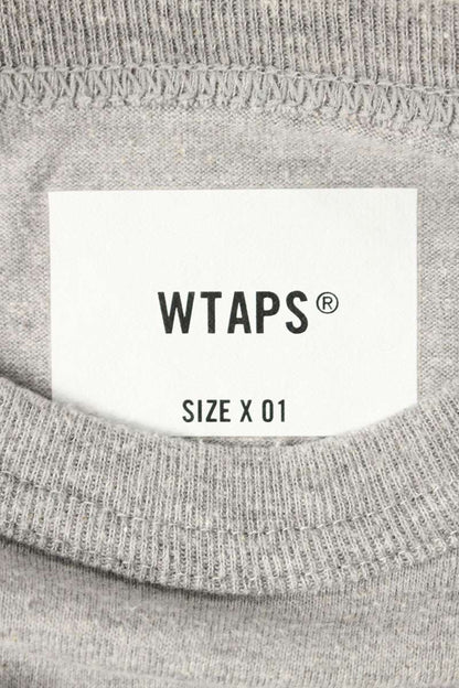 WTAPS 24AW Reflector Print Long Sleeve Tee Gray Cotton Poly Size S