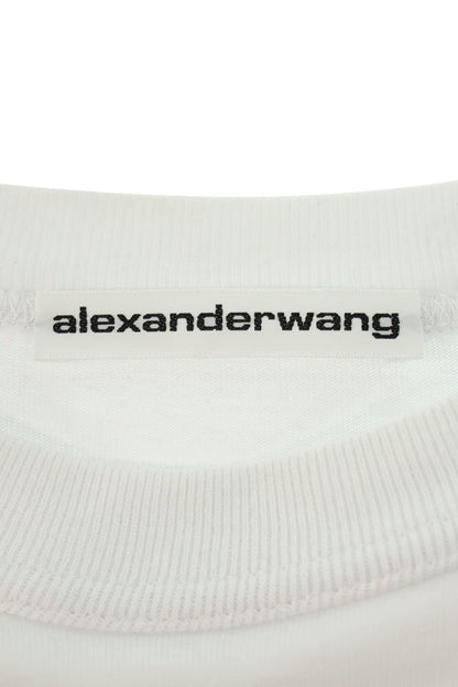 ALEXANDER WANG Front Logo Print Long Sleeve T-Shirt Size S