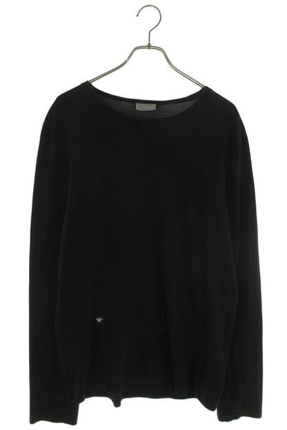 Dior HOMME Bee Embroidered Cotton Long Sleeve Tee Size M