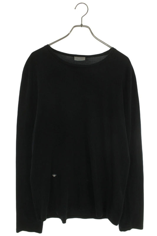 Dior HOMME Bee Embroidered Cotton Long Sleeve Tee Size M