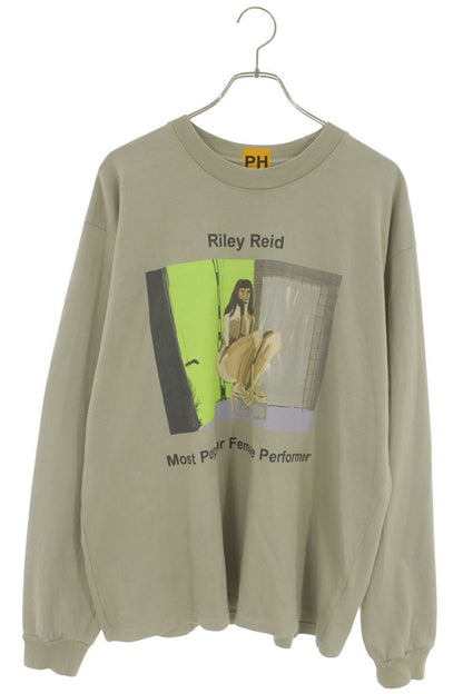 YEEZY Graphic Print Cotton Long Sleeve Tee Size M