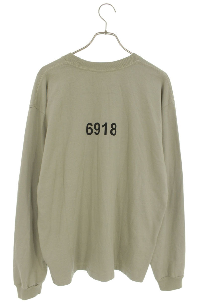 YEEZY Graphic Print Cotton Long Sleeve Tee Size M