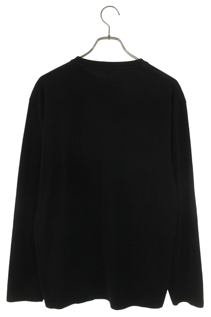 LOEWE Anagram Embroidered Pocket Long Sleeve Tee Black Size M