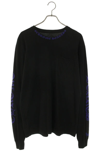 Chrome Hearts Neck & Sleeve Logo Long Sleeve Top Size L