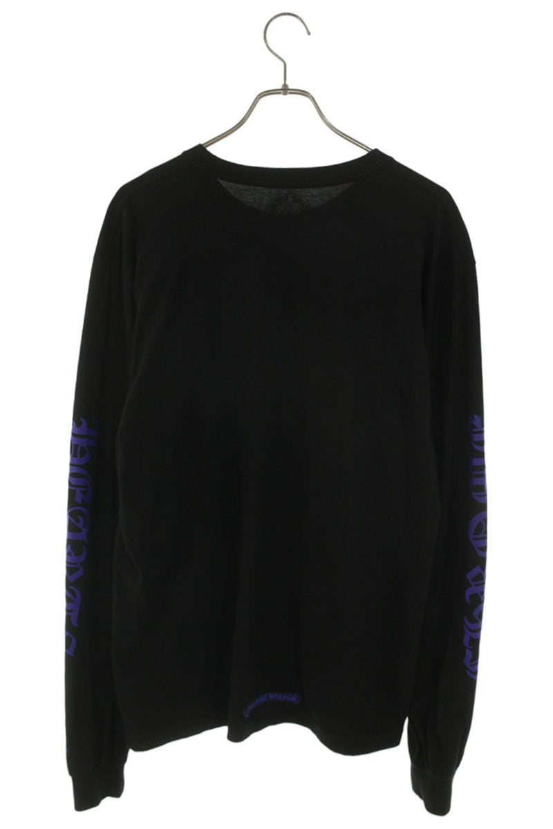 Chrome Hearts Neck & Sleeve Logo Long Sleeve Top Size L