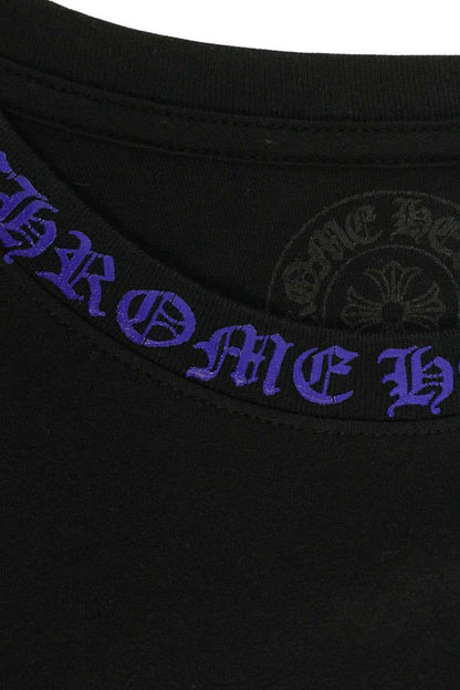 Chrome Hearts Neck & Sleeve Logo Long Sleeve Top Size L