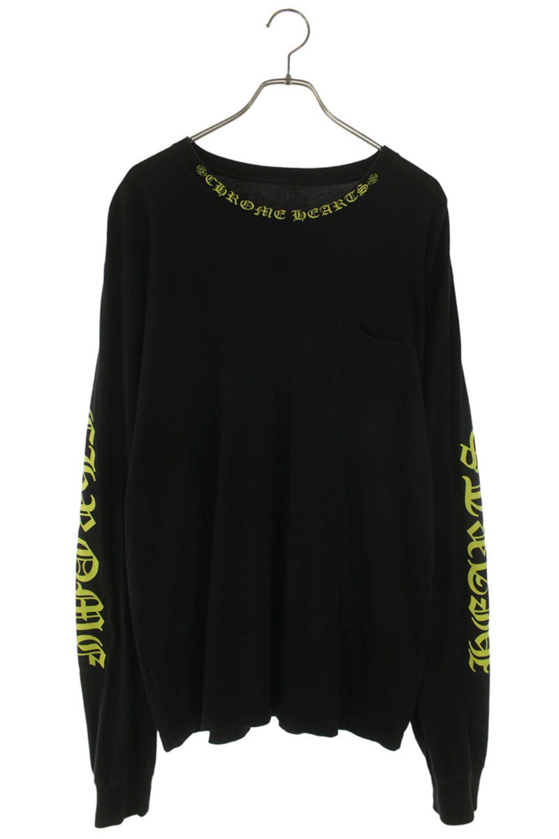 Chrome Hearts Neck & Sleeve Logo Long Sleeve Top Size XL