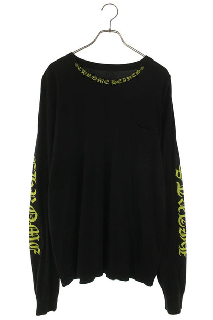 Chrome Hearts Neck & Sleeve Logo Long Sleeve Top Size XL