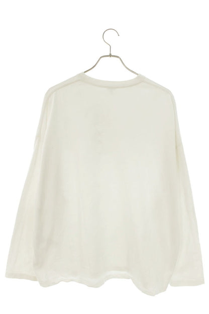 LOEWE Anagram Embroidered Loose Fit Long Sleeve Tee White Size M