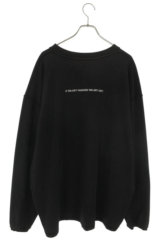 VETEMENTS BFRND Inside Out Long Sleeve Tee Black Size S