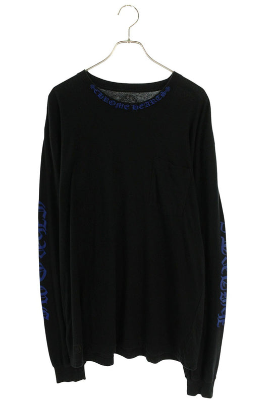 Chrome Hearts Neck & Sleeve Logo Long Sleeve Top Size XL