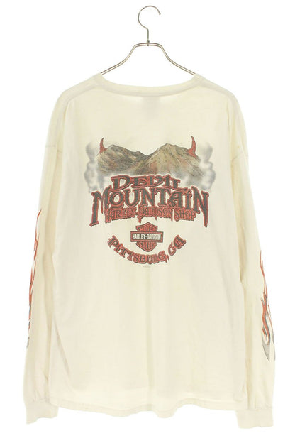 VINTAGE HARLEY DAVIDSON Printed Cotton Long Sleeve Tee Size XL