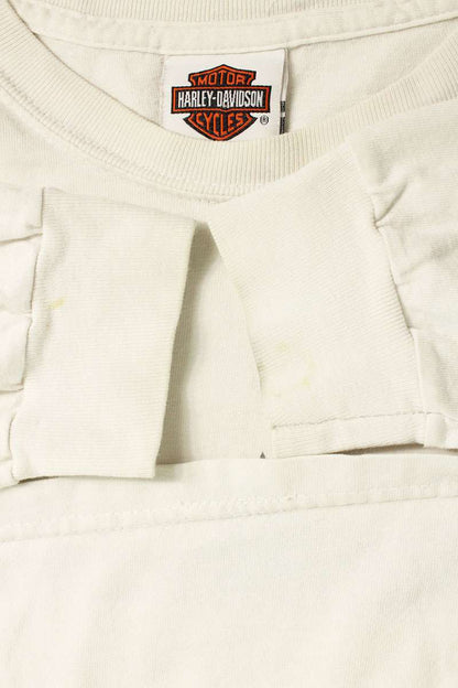 VINTAGE HARLEY DAVIDSON Printed Cotton Long Sleeve Tee Size XL