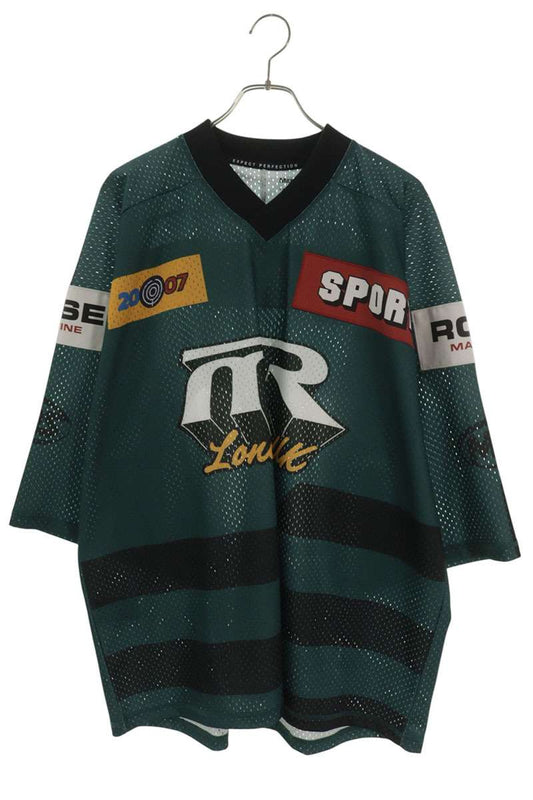 MARTIN ROSE SS26 OVERSIZED HOCKEY TOP Green Size S