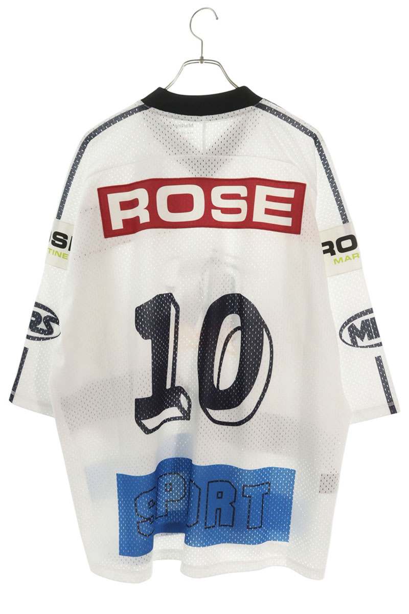 MARTIN ROSE SS26 OVERSIZED HOCKEY TOP White Size S