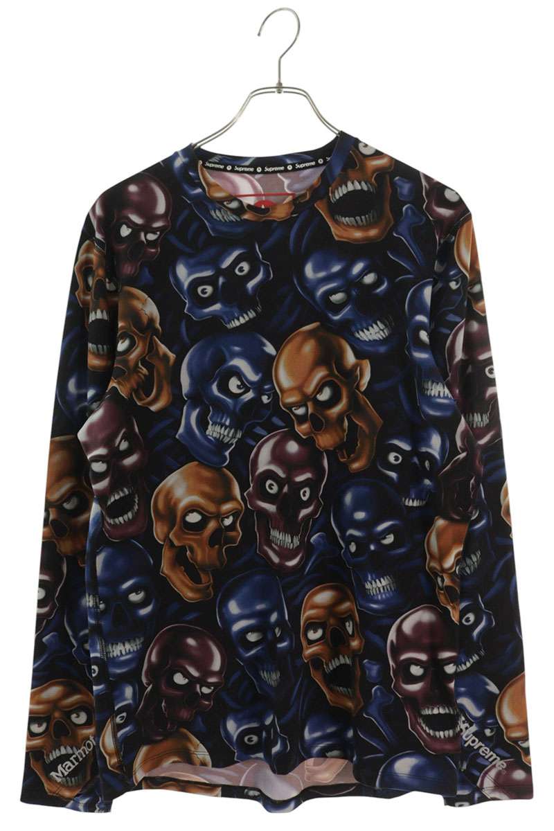 SUPREME 25AW Marmot Base Layer L S Top Skull Pile Size M