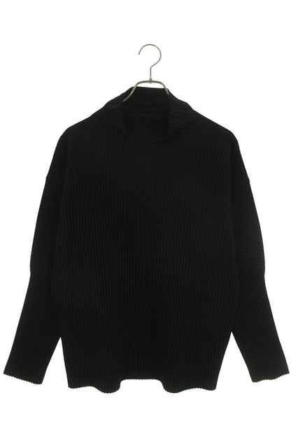 HOMME PLISSE ISSEY MIYAKE Pleated Long Sleeve Top Black Size M
