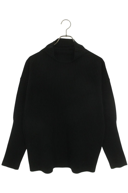 HOMME PLISSE ISSEY MIYAKE Pleated Long Sleeve Top Black Size M