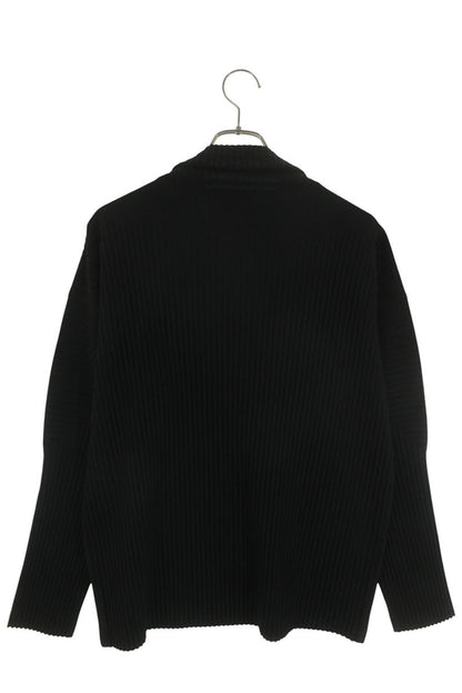 HOMME PLISSE ISSEY MIYAKE Pleated Long Sleeve Top Black Size M