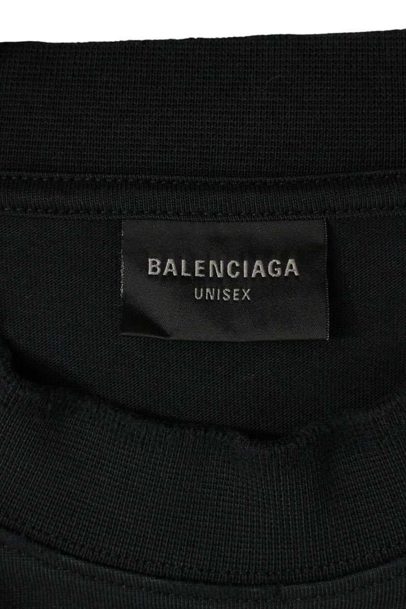 BALENCIAGA Dust Effect Oversized Long Sleeve Tee Size S