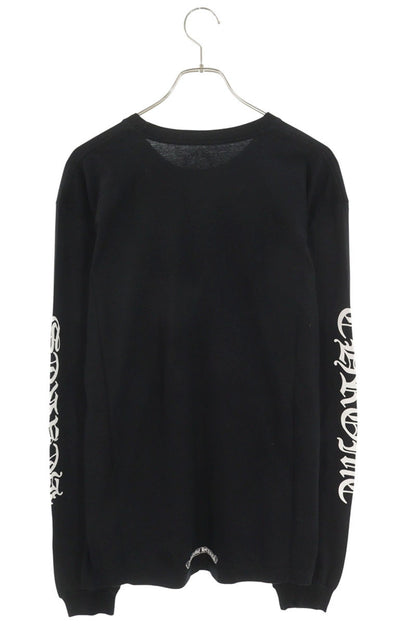 Chrome Hearts Neck Logo Print Long Sleeve Tee Cotton Size XL