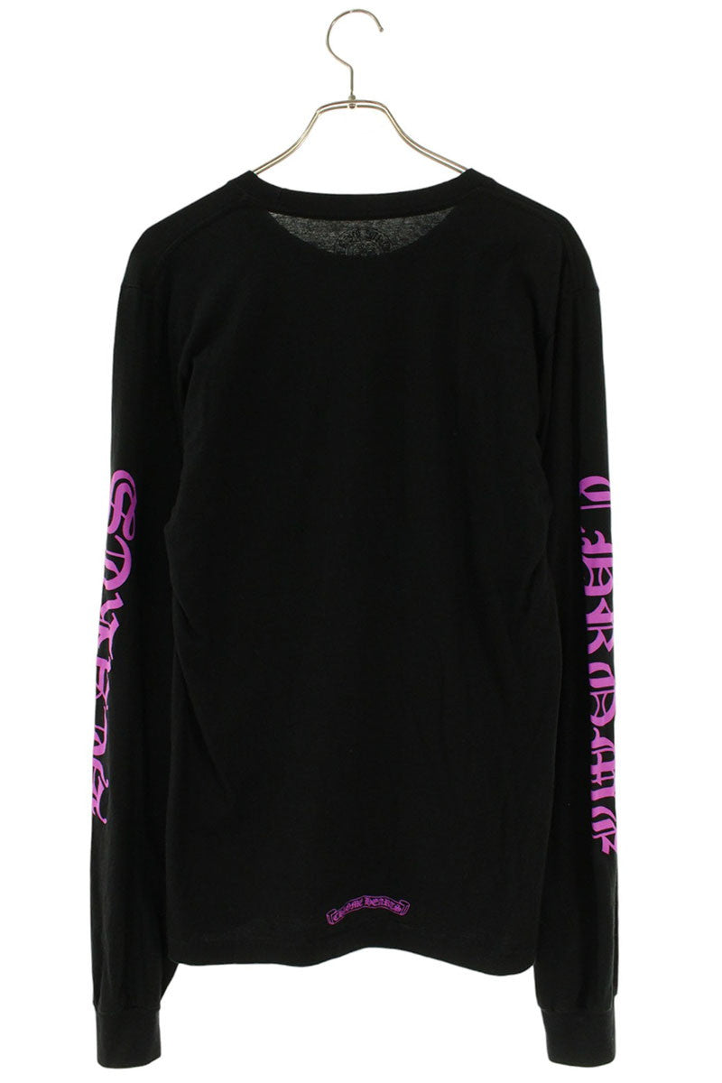 Chrome Hearts Neck Logo Print Long Sleeve Tee Size M