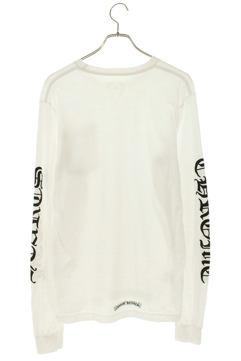 Chrome Hearts Neck Logo Print Long Sleeve Tee Multi Size M